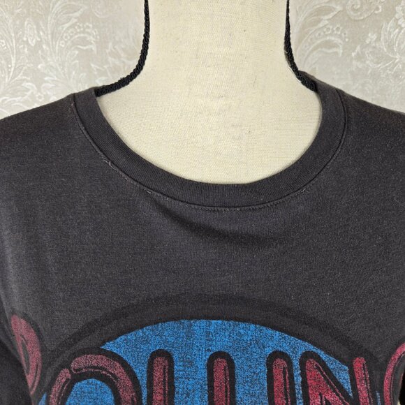 Daydreamer by Free People Size Small Gray Rolling Stones Tshirt Short Sleeve - Picture 2 of 10